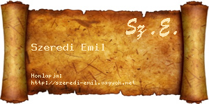 Szeredi Emil névjegykártya